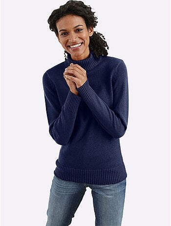 Pull à col roulé avec coton - taille standard - witt