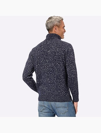 Pull à col roulé bel aspect chiné - taille standard - moda vilona