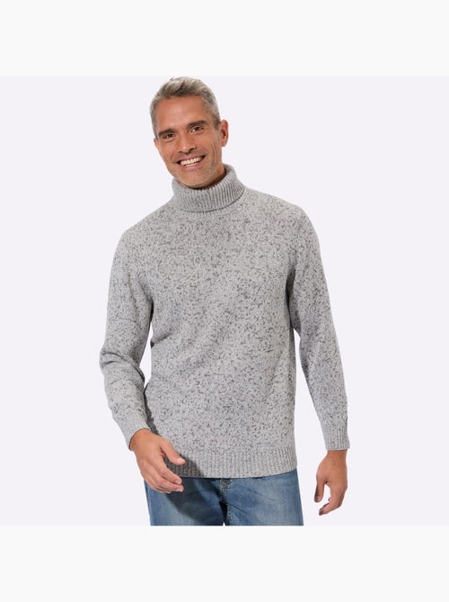 Pull à col roulé bel aspect chiné - taille standard - moda vilona - Kiabi Pull à col roulé bel aspect chiné - taille standard - moda vilona - Kiabi