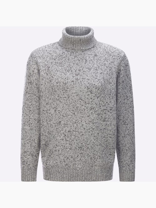 Pull à col roulé bel aspect chiné - taille standard - moda vilona - Kiabi Pull à col roulé bel aspect chiné - taille standard - moda vilona - Kiabi