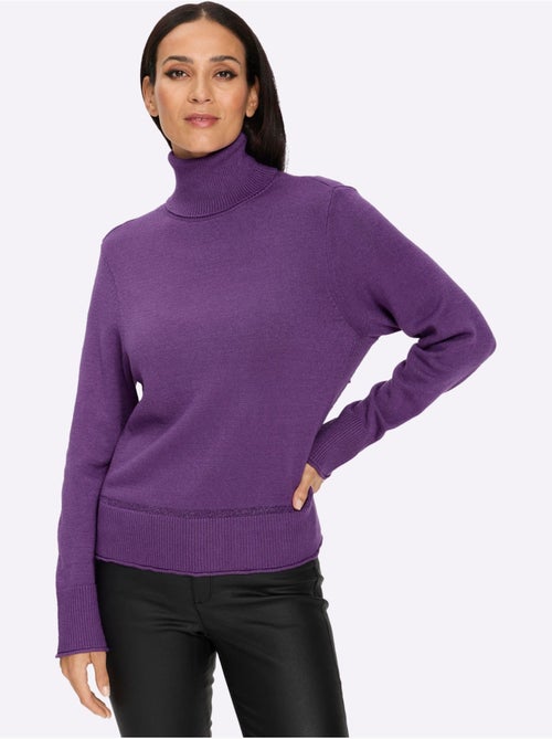 Pull à Col Roulé Col Roulé Flatteur - Taille Standard - Helline - Kiabi