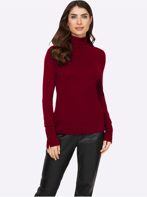 Pull à Col Roulé Col Roulé Flatteur - Taille Standard - Helline - Kiabi Pull à Col Roulé Col Roulé Flatteur - Taille Standard - Helline - Kiabi