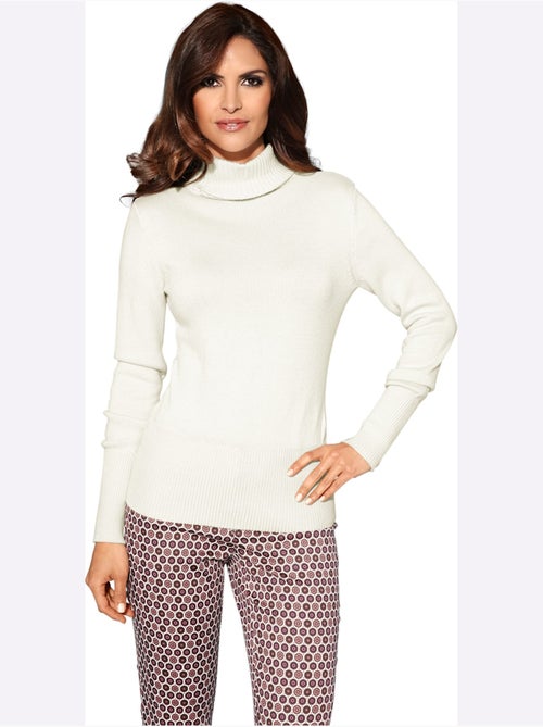 Pull à Col Roulé Contenant Du Cachemire - Taille Standard - Helline - Kiabi