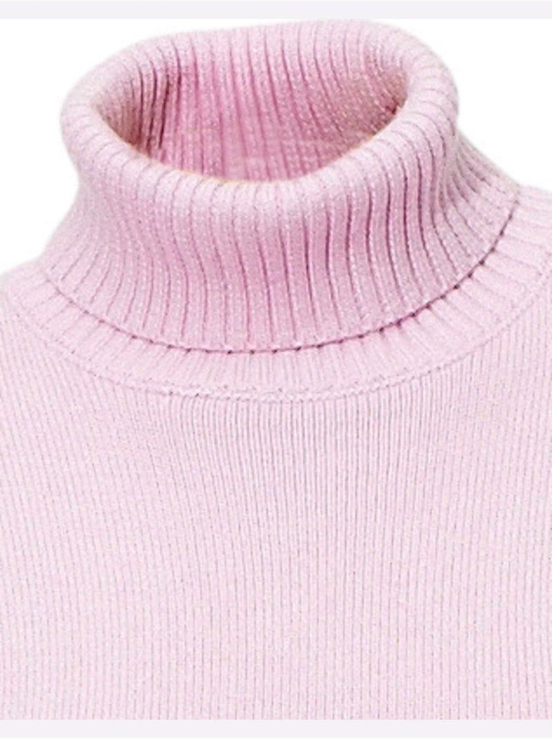 Pull à Col Roulé Contenant Du Cachemire - Taille Standard - Helline Rose - Kiabi