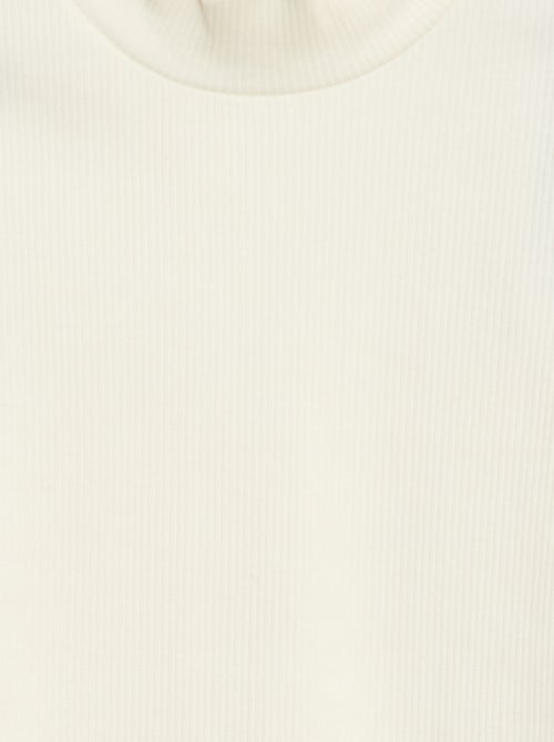 Pull à col roulé côtelé - Kiabi