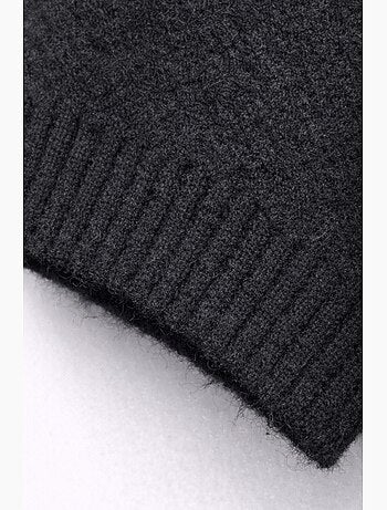 Pull à col roulé côtelé oversize mixray