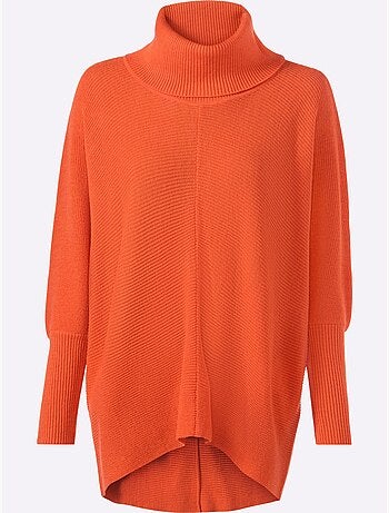 Pull à col roulé coupe ample - taille standard - helline