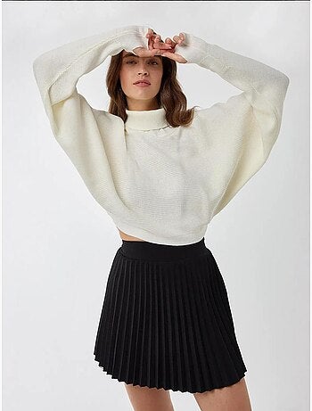 Pull à col roulé coupe décontractée