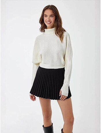 Pull à col roulé coupe décontractée