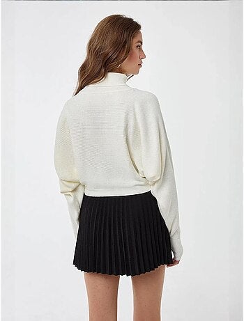 Pull à col roulé coupe décontractée