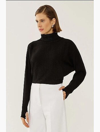 Pull à col roulé coupe décontractée hiccup