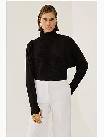 Pull à col roulé coupe décontractée hiccup