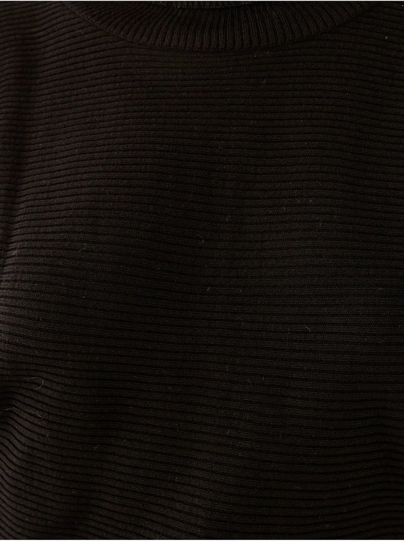 Pull à col roulé coupe décontractée Noir - Kiabi