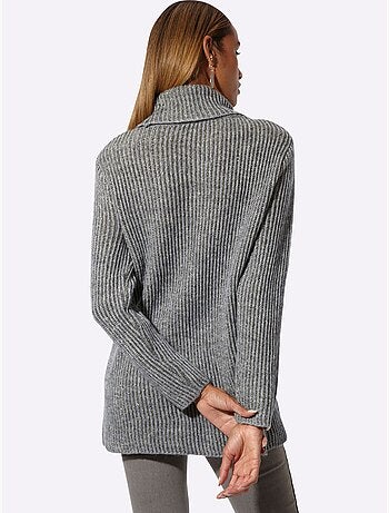 Pull à Col Roulé Coupe En A Affinante - Taille Standard - Helline