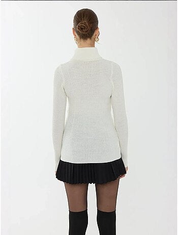 Pull à col roulé coupe slim