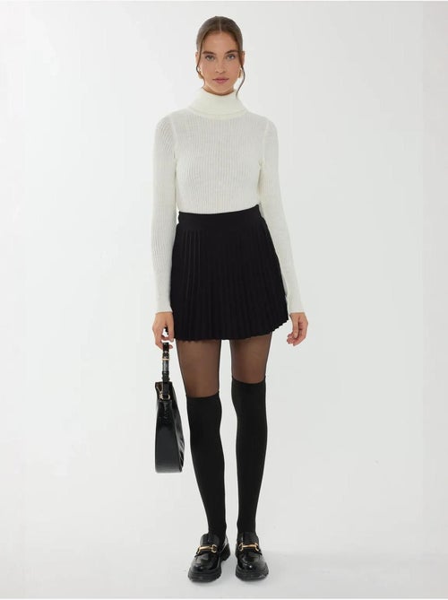 Pull à col roulé coupe slim - Kiabi