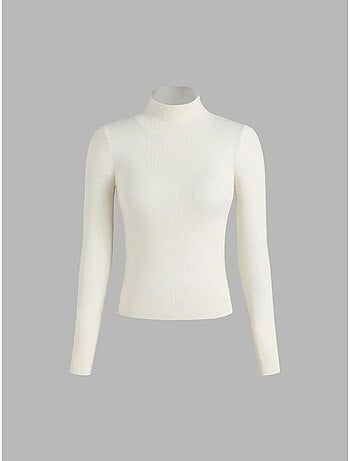 Pull à col roulé coupe slim