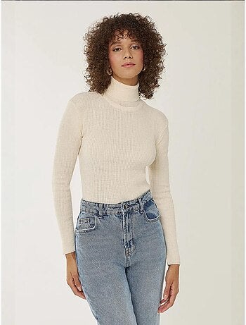 Pull à col roulé coupe slim
