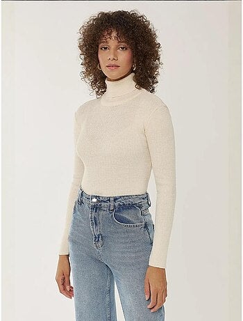 Pull à col roulé coupe slim