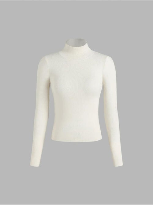 Pull à col roulé coupe slim - Kiabi