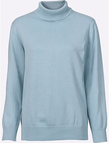 Pull à col roulé en coton et manches longues - taille standard - witt
