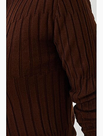 Pull à col roulé et empiècements lucci