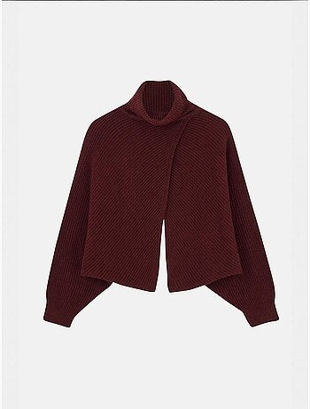 Pull à col roulé et manches longues