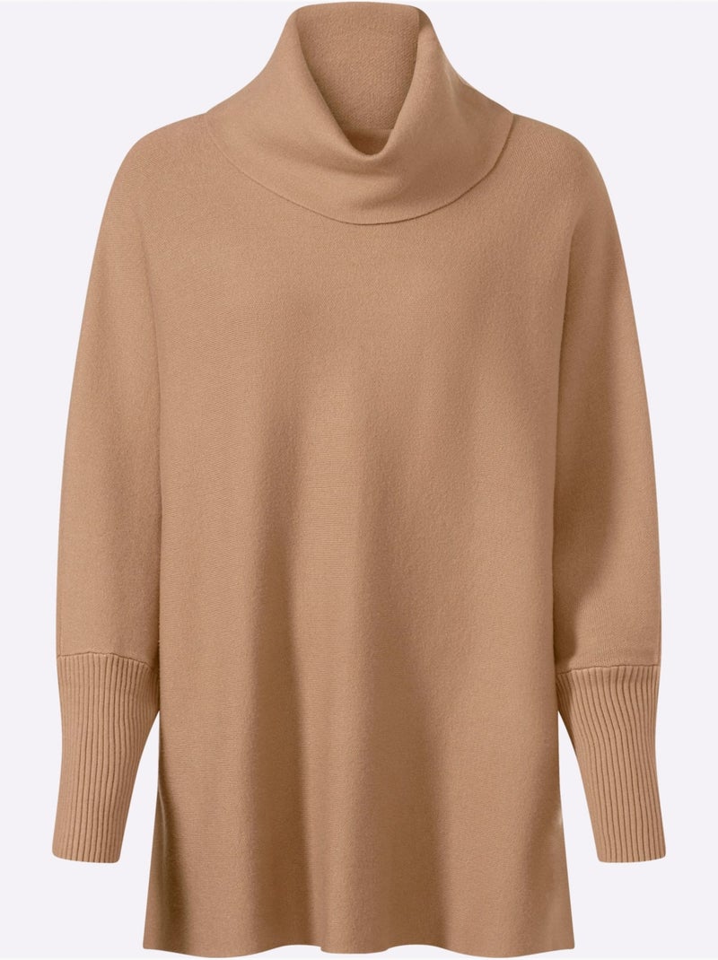 Pull à Col Roulé Grand Col Roulé - Taille Standard - Helline Doré - Kiabi