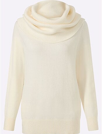 Pull à col roulé grand col roulé - taille standard - helline