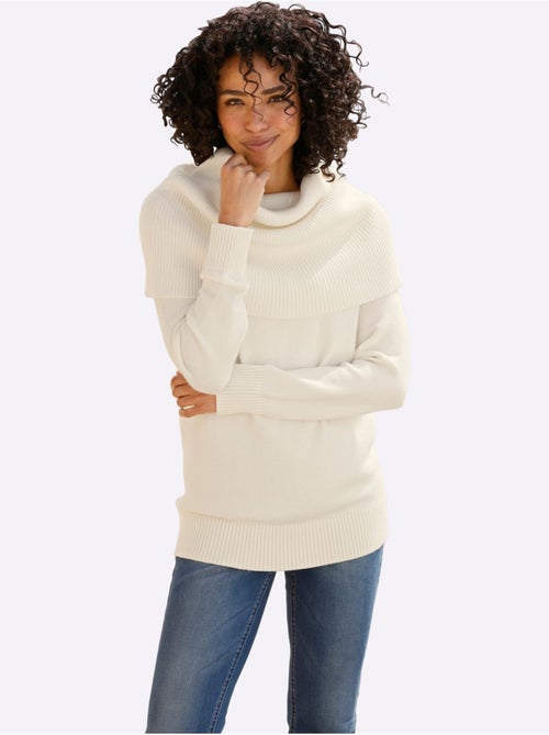 Pull à col roulé grand col roulé - taille standard - helline - Kiabi Pull à col roulé grand col roulé - taille standard - helline - Kiabi