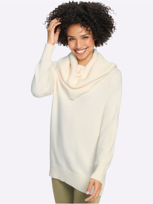 Pull à col roulé grand col roulé - taille standard - helline - Kiabi Pull à col roulé grand col roulé - taille standard - helline - Kiabi