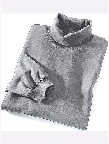 Pull à col roulé jersey fin - taille standard - moda vilona