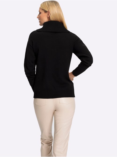 Pull à Col Roulé Joli Motif Tricoté - Taille Standard - Helline - Kiabi