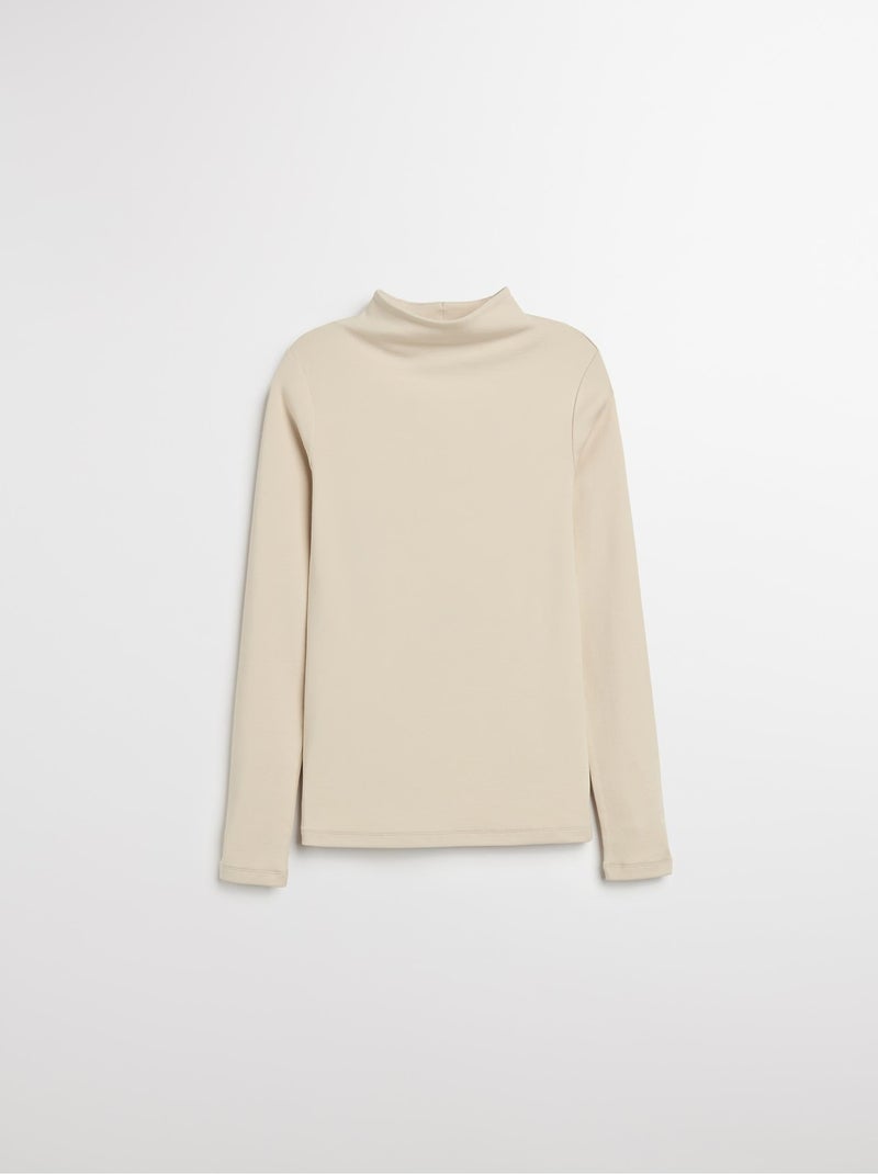 Pull à col roulé, MO Fashion Beige - Kiabi