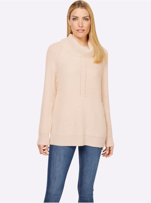 Pull à col roulé motif maille moderne - taille standard - helline - Kiabi Pull à col roulé motif maille moderne - taille standard - helline - Kiabi