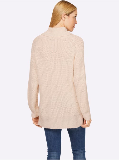 Pull à col roulé motif maille moderne - taille standard - helline - Kiabi Pull à col roulé motif maille moderne - taille standard - helline - Kiabi