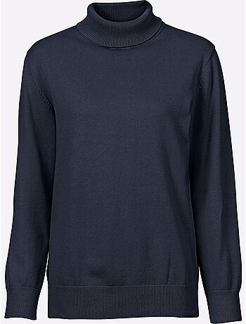 Pull à col roulé en coton et manches longues - taille standard - witt