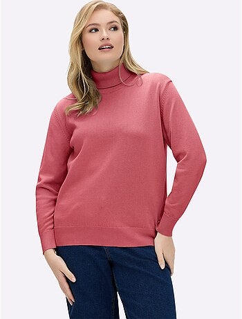 Pull à col roulé en coton et manches longues - taille standard - witt