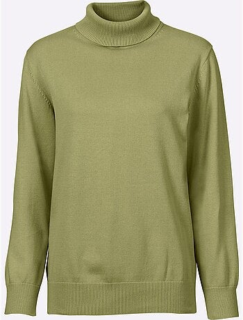 Pull à col roulé en coton et manches longues - taille standard - witt