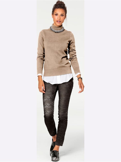 Pull à Col Roulé Superbe Basique Facile à Associer - Taille Standard - helline - Kiabi