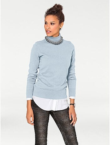 Pull à Col Roulé Superbe Basique Facile à Associer - Taille Standard - helline