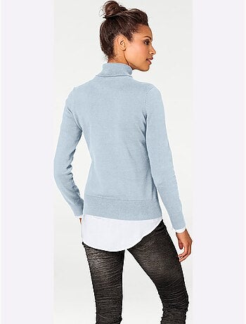 Pull à Col Roulé Superbe Basique Facile à Associer - Taille Standard - helline