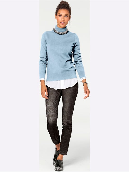 Pull à Col Roulé Superbe Basique Facile à Associer - Taille Standard - helline - Kiabi