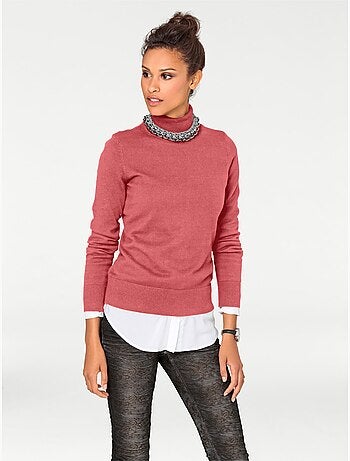 Pull à Col Roulé Superbe Basique Facile à Associer - Taille Standard - helline