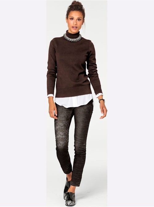 Pull à Col Roulé Superbe Basique Facile à Associer - Taille Standard - helline - Kiabi