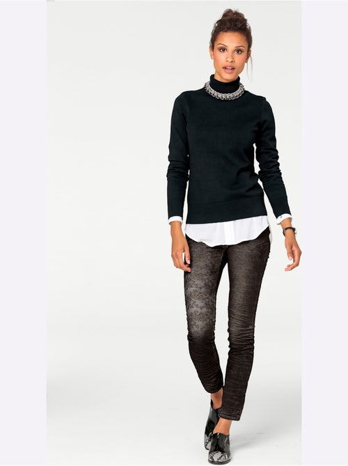 Pull à Col Roulé Superbe Basique Facile à Associer - Taille Standard - helline - Kiabi