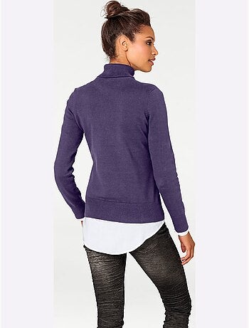 Pull à Col Roulé Superbe Basique Facile à Associer - Taille Standard - helline