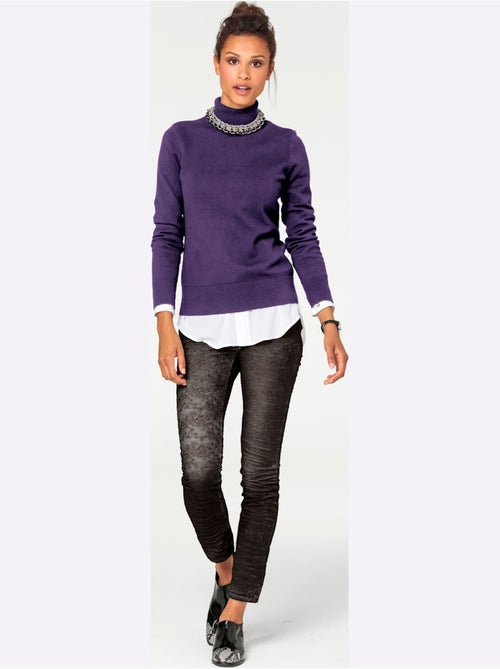 Pull à Col Roulé Superbe Basique Facile à Associer - Taille Standard - helline - Kiabi