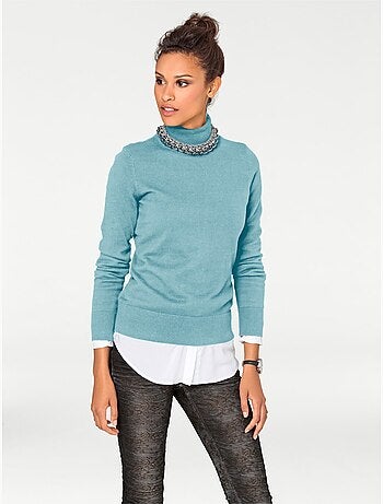 Pull à Col Roulé Superbe Basique Facile à Associer - Taille Standard - helline