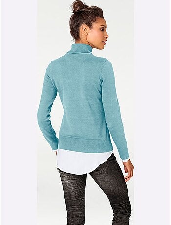 Pull à Col Roulé Superbe Basique Facile à Associer - Taille Standard - helline